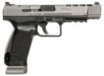 USED Canik TP9SFX 9mm Pistol – Tungsten Finish, Compensator, (2) 20-Round Mags, Kydex Holster – HG3774G-N - View 1