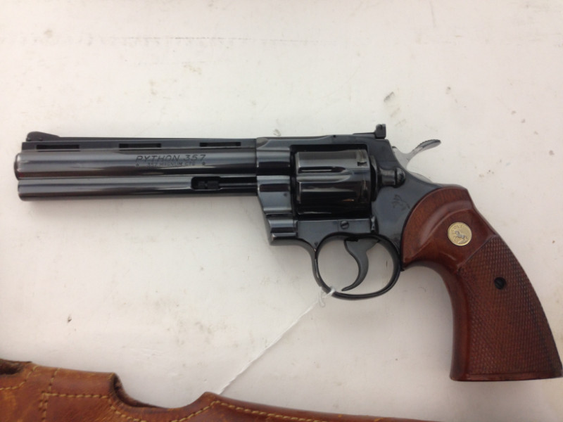 Colt Python 357 Mag 6″ Blue Revolver 1978
