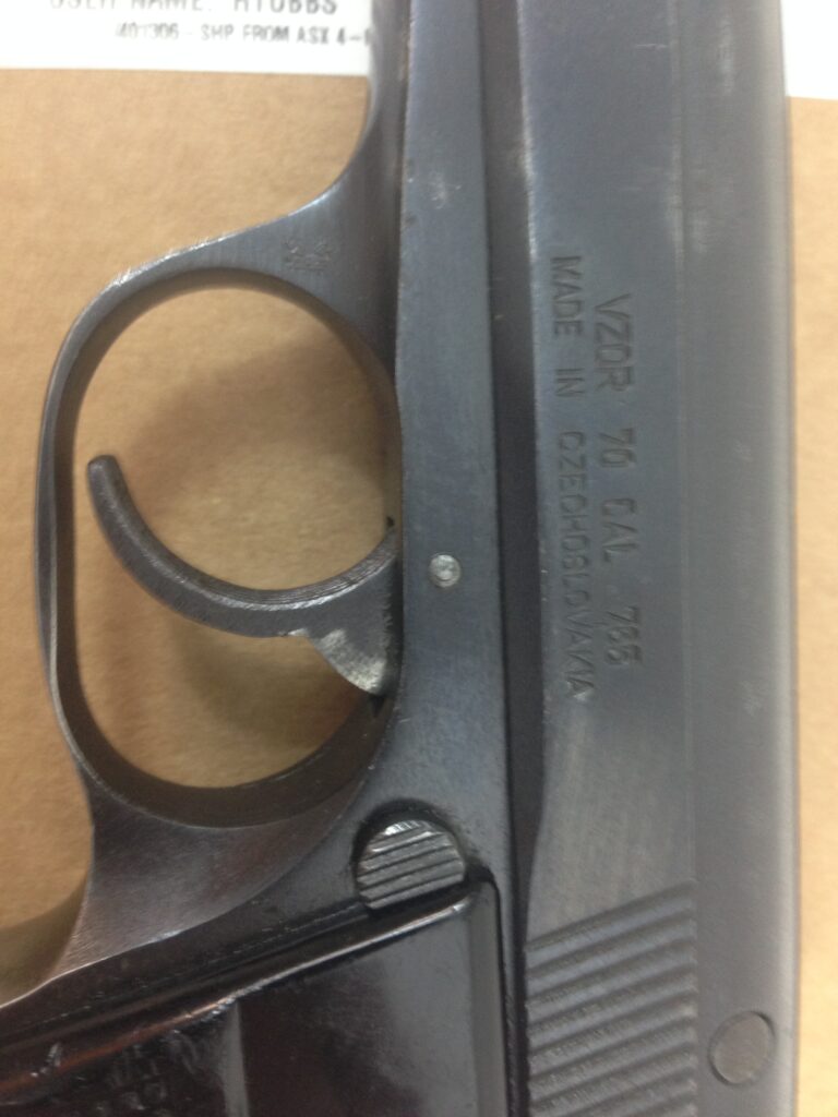 CZ VZOR 70 32 acp 7.65 Pistol Used