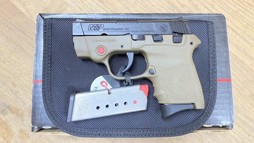 Smith & Wesson Bodyguard 380 acp 6rd 2.75″ FDE CRIMSON TRACE LASER 10168