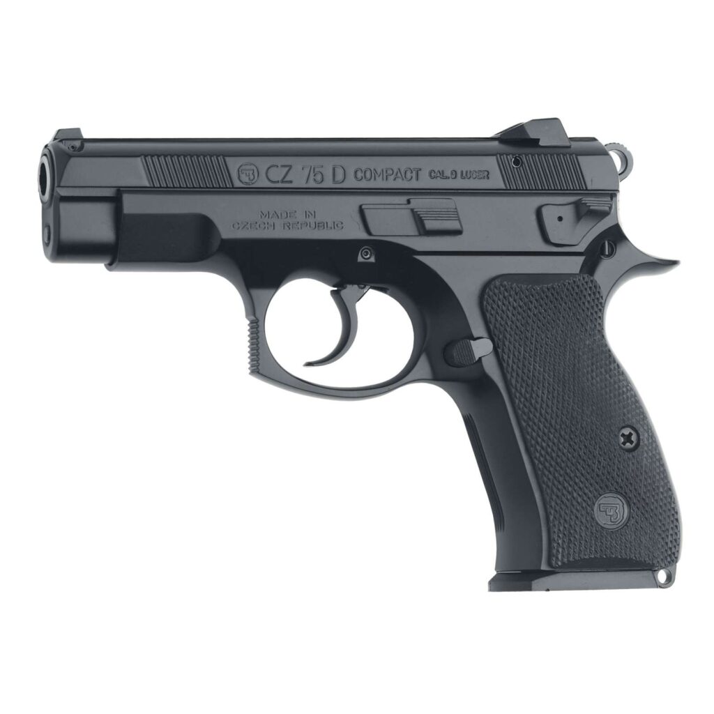 Used CZ 75 D Compact 9mm – Alloy Frame, Decocker, 15+1 Capacity, DA/SA