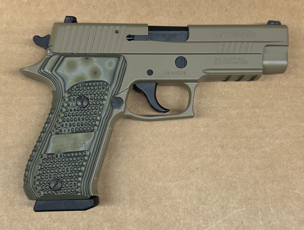 Used Sig Sauer 220 Scorpion 45 ACP 8 Round Capacity 220R-45-SCPN