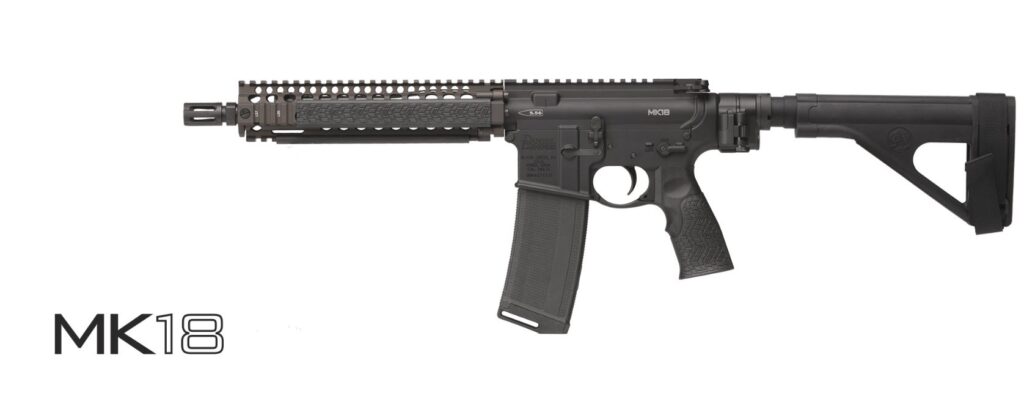 Used Daniel Defense MK18 556 Nato 10″ Barrel Law Tactical Folder 02-088-22038