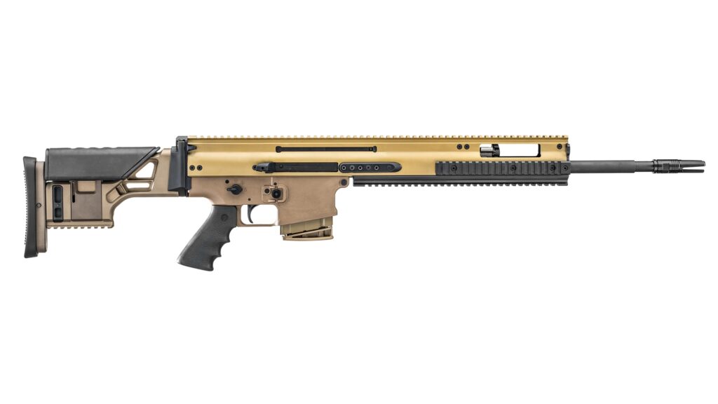 Used FN SCAR 20S 308 FDE 20″ Barrel W/ Bipod & 6-24×50 Scope 38996
