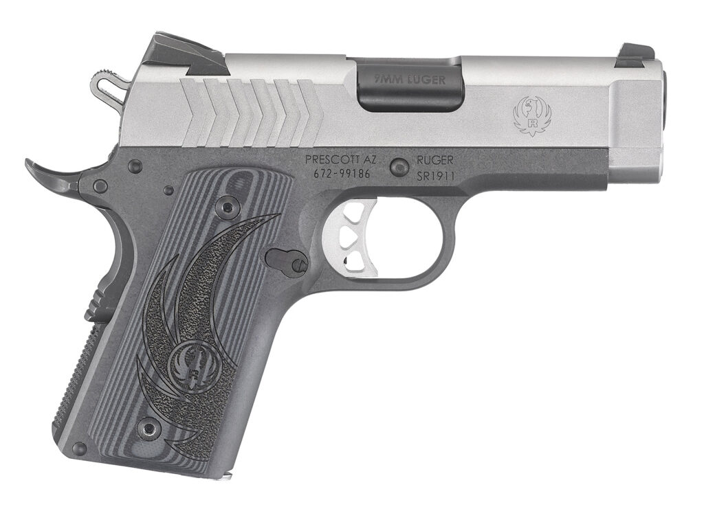 Ruger SR1911 Officer 9mm 2-Tone Stainless Steel 3″ Barrel 1911 6758