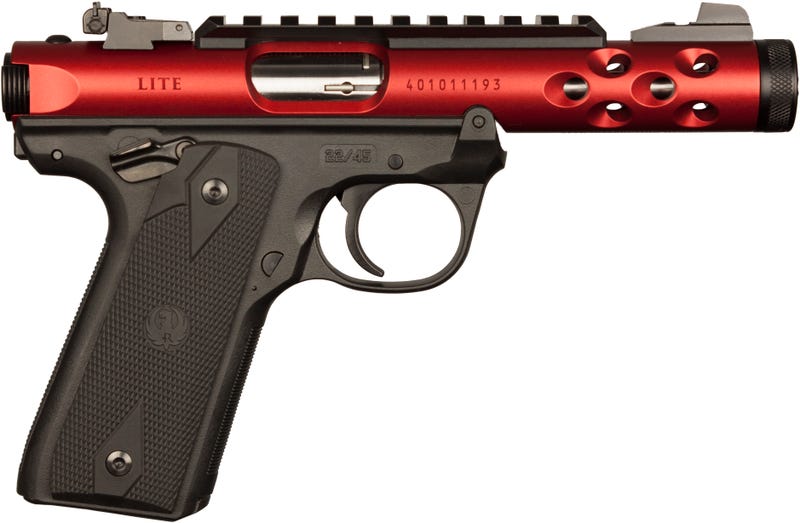 Ruger Mark IV 22/45 Lite 22 LR Davidson’s Exclusive Red Threaded Barrel 43910 MK