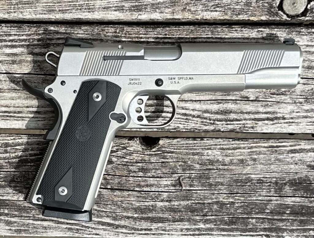 Used Smith & Wesson 1911 45 ACP Stainless 5″ Barrel SW1911 108282