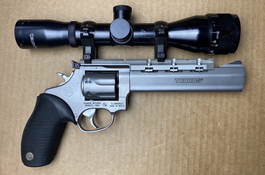 Used Taurus Tracker 6″ Barrel 17 HMR W/ Tasco 6×40 2-170069