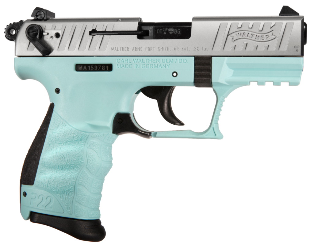 Walther Arms P22 22 LR Angel Blue CA Compliant 10 Round Capacity 5120362