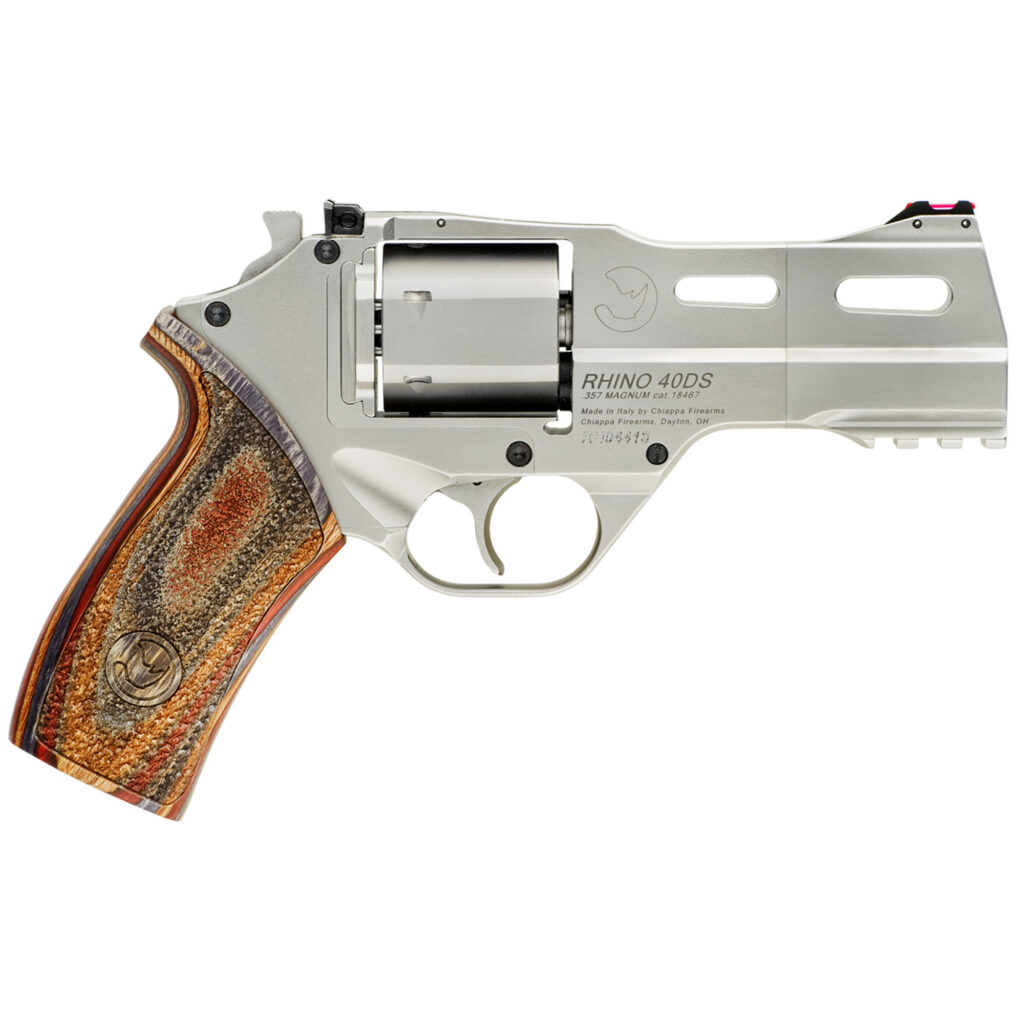 Chiappa Firearms Rhino 40DS 357 Mag Nickel 4″ Barrel 340.222