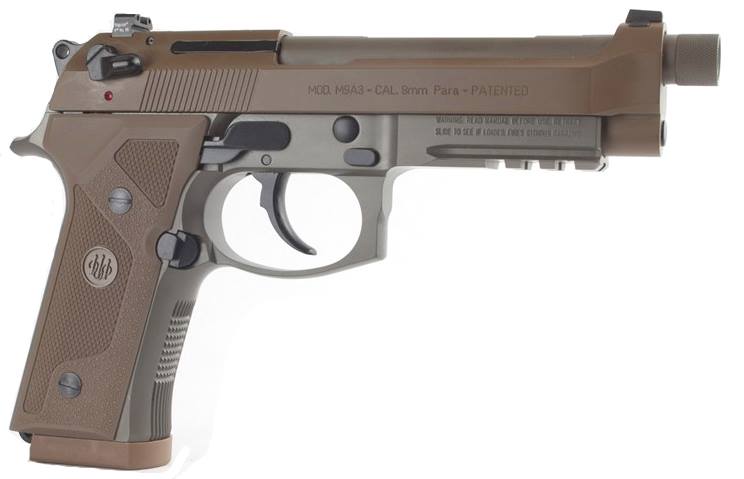 Beretta M9A3 9mm FDE Threaded Barrel 10 Round Capacity J92M9A3