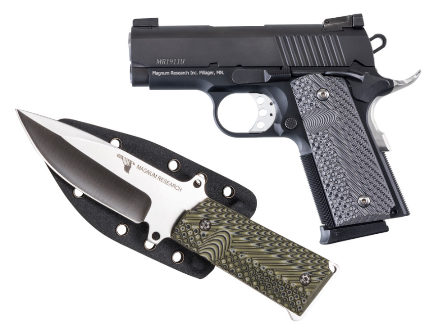 Magnum Research Desert Eagle 1911U 45 ACP 3″ Barrel W/ Knife DE1911U-K