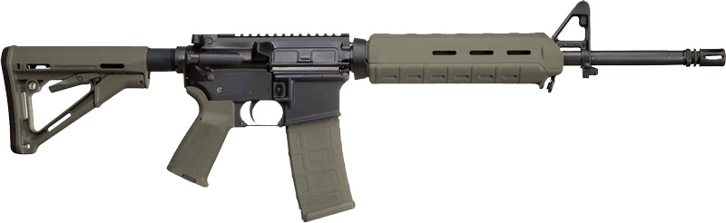 Del-Ton Sierra 316 556 Nato 16″ Barrel OD Green Magpul Furniture RFTMH16MLOKOD