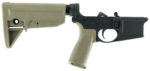 BCM LRGSTKMOD0FDE BCM Lower MOD 0 Multi-Caliber 7075-T6 Aluminum Black Cerakote Synthetic Flat Dark Earth Pistol Grip & Stock for AR-Platform - View 3