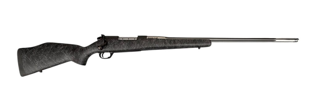 Pre Owned Weatherby Mark V Accumark 340 Magnum Boom Flop Fluted 26″ Barrel