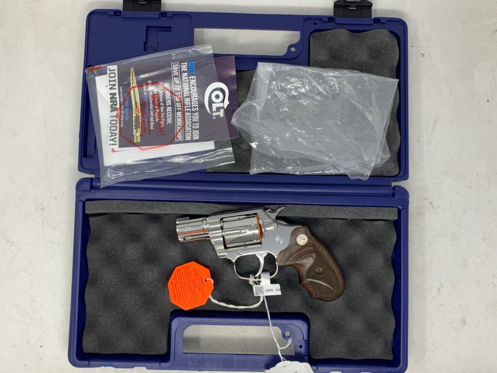 Colt Bright Stainless Cobra Revolver 38 Spl 2″ Barrel COBRA-SS2BB