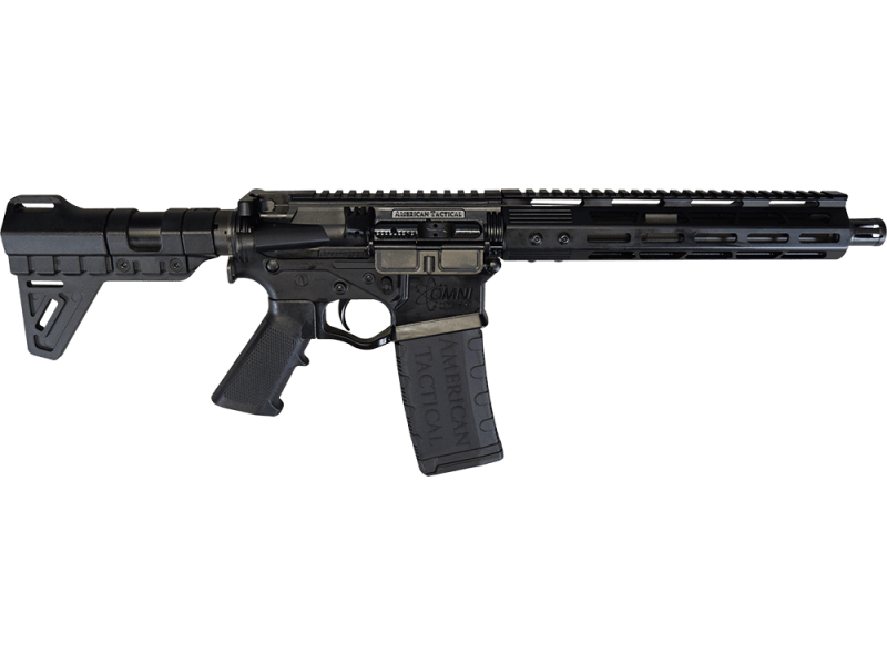 ATI Omni Hybrid Maxx AR15 Pistol, .300 Black 10.5″ Barrel, Black 10″ M-Lok Rail w/Brace – ATIGOMX300ML10P4B