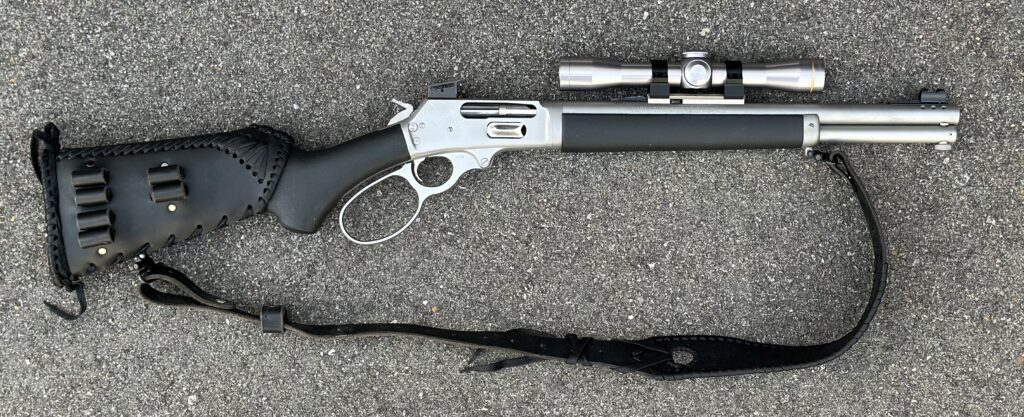 Used Wild West Guns Marlin 1895 Takedown Co-Pilot 475 Mag & 45-70 Leupold Scope Ported 16″ Barrel