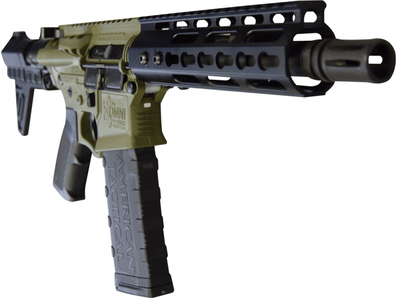 ATI Omni Hybrid MAXX 300BLK Pistol, 8.5″ Barrel, 7″ Keymod, Battlefield Green – ATIGOMX300P4BBFG
