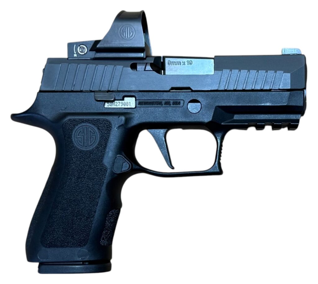 Used SIG Sauer P320 XCompact 9mm – Optics Ready, X-RAY3 Night Sights, 15+1, Modular Fire Control Unit