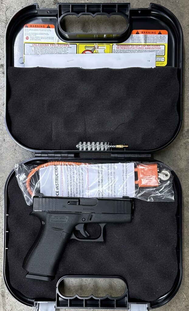 (1) Police Trade Glock 43X 9mm Night Sights 10 Round Capacity
