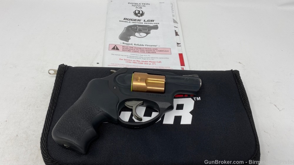 Ruger LCRX .38 Spl +P 1.875″ 5rd Blk/Copper Hogue Grips – new!