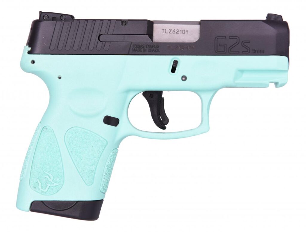 COPY OF COPY OF Taurus G2S Cyan / Black 9mm 2- 7 Round Magazines Tiffany Blue 1-G2S931C