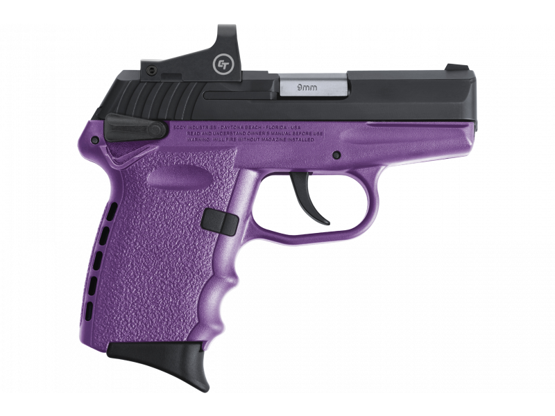 Sccy CPX1 9mm Purple W/ Crimson Trace Red Dot CPX-1-CBPURD