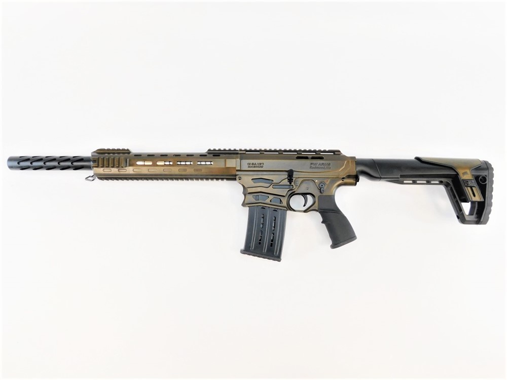 PW ARMS AR-12 Pro A2 Distressed Bronze Anodized 12 Gauge 20″ 3″ 5+1 AR12PSDB Panzer ar12