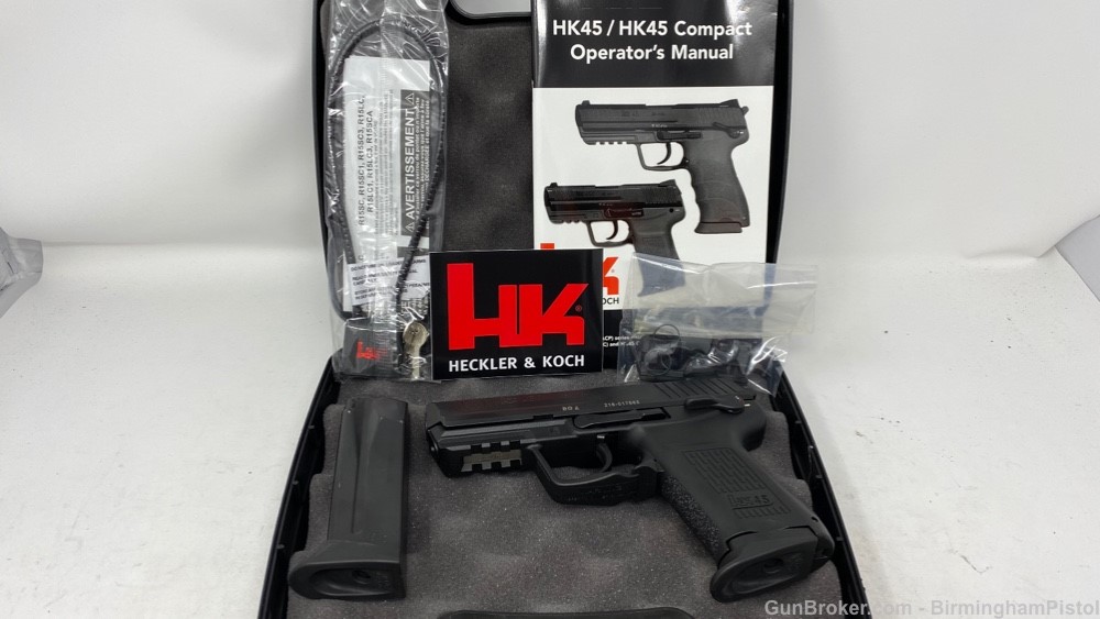 Heckler & Koch HK45 Compact HK45C 3.9″ 8rd 2 mags HK45 H&K HK 745031-A5