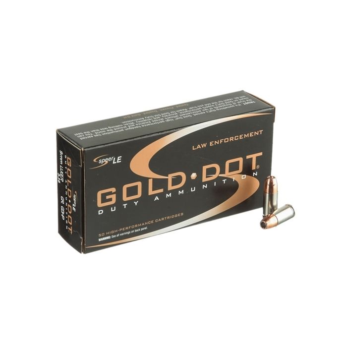 Speer Gold Dot Hollow Point 9mm Luger 124 gr GDHP Box of 50