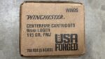 Winchester USA Forged Steel Case 115gr 9mm Luger Case of 750 - View 2