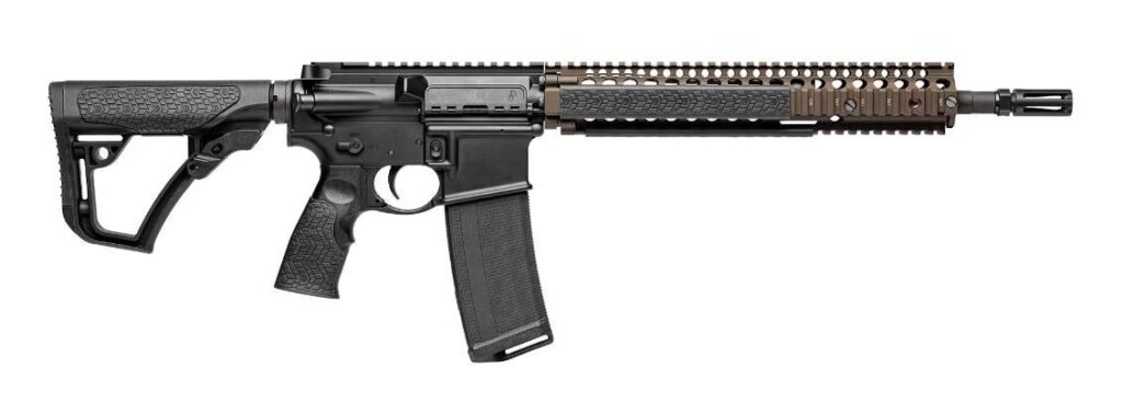 Used Daniel Defense M4A1 SOCOM FDE 556 Nato W/ Surefire Warden