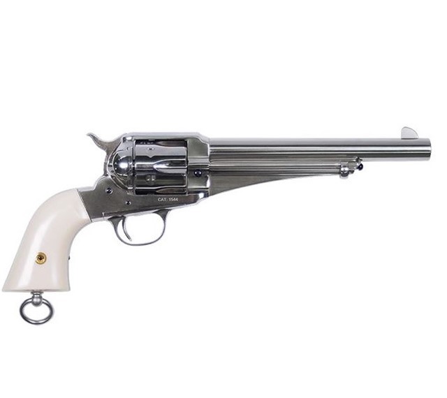 Uberti 1875 Army Outlaw Frank 45 Colt 7.5″ Nickel 356713