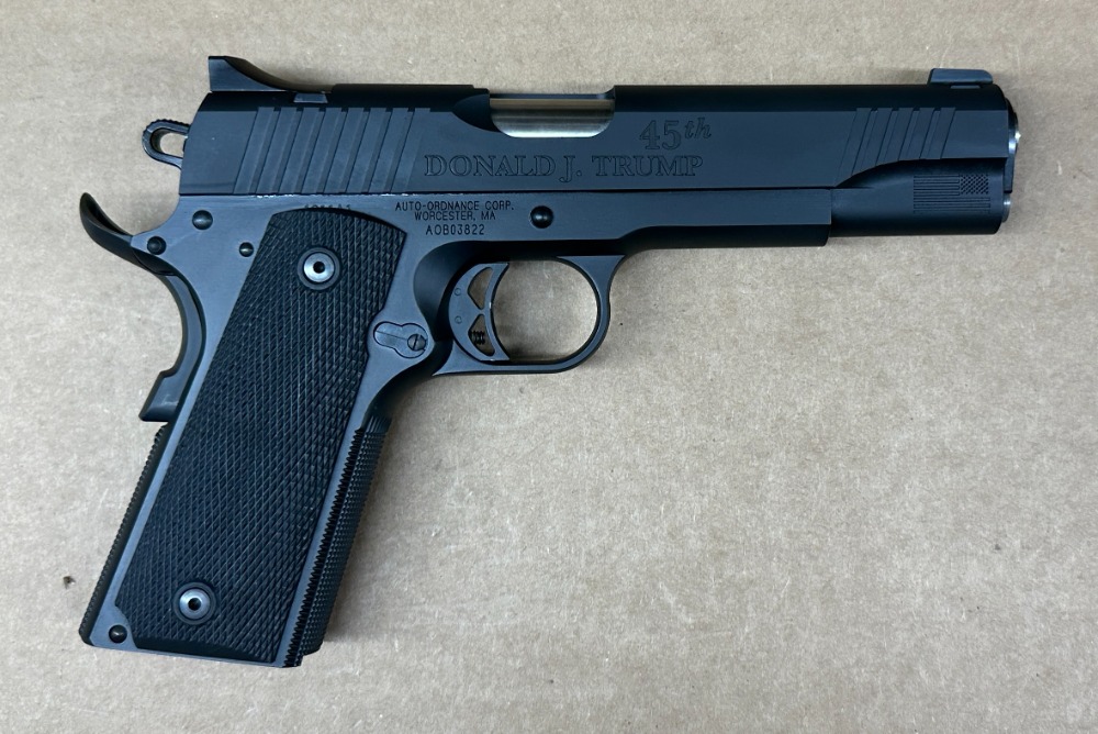 Auto Ordnance Trump Gun 1911 45 ACP MAGA KZ1911TCAC1