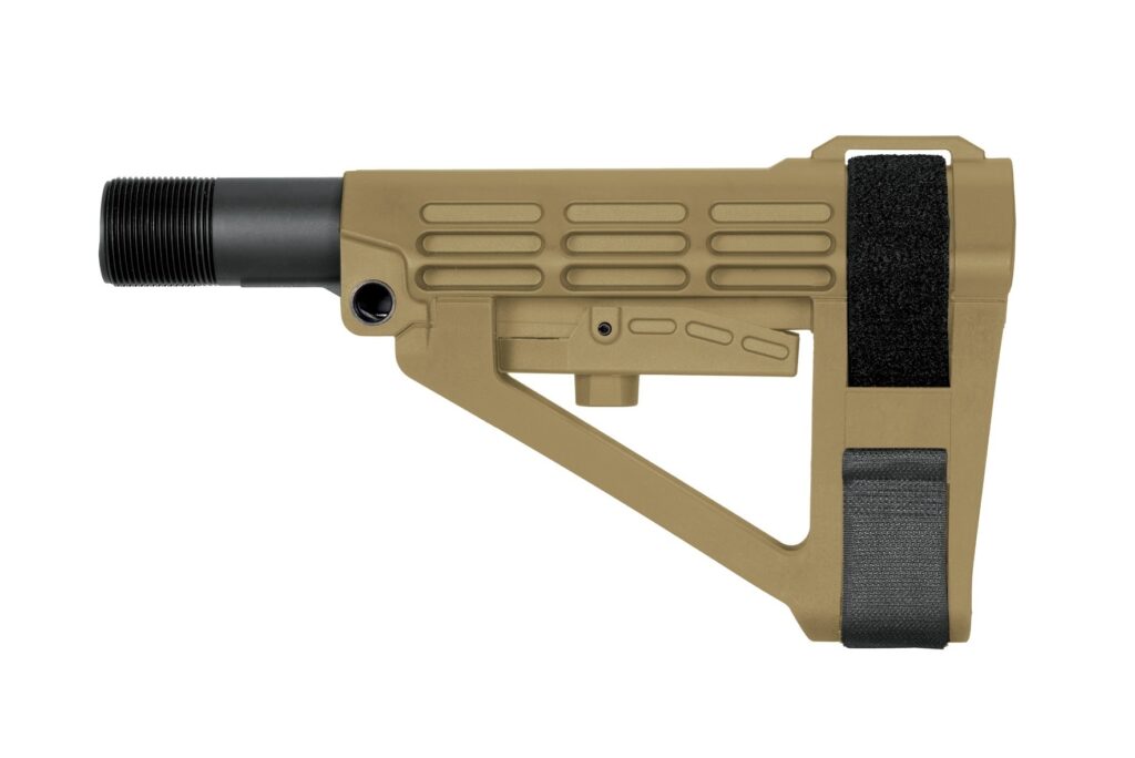 SB Tactical SBA4 5-position Pistol Stabilizing Brace FDE SBA4-02-SB SBA 4