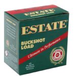 Estate 12 GA Ammo 2-3/4″ 9 Pellet 00 Buck Case of 250 Rounds / Shells Bulk HV12BK25 - View 1