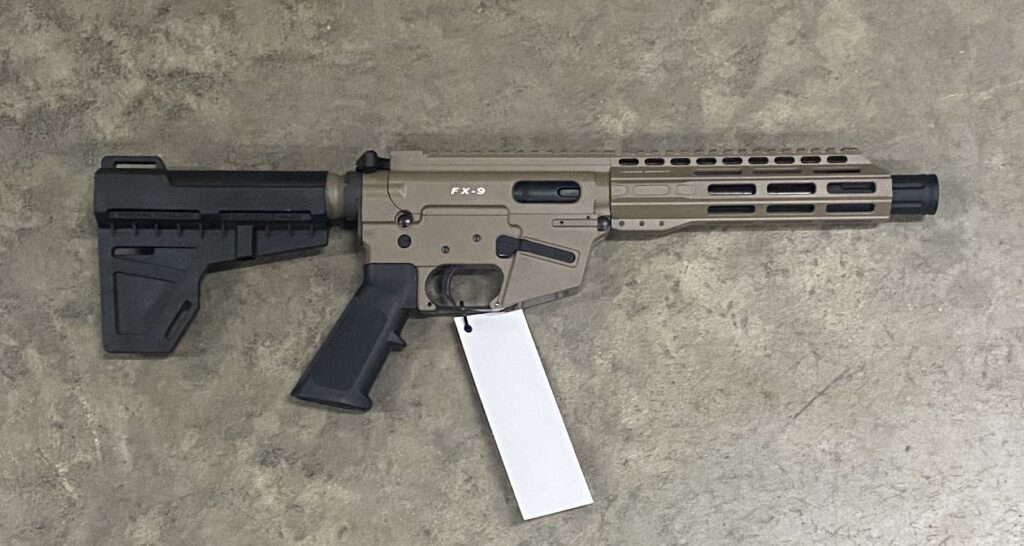 Freedom Ordnance FX-9 Elite Sand 9mm 8″ Barrel Glock Mag Pattern FX9P8-ESA