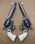 Used Consecutive Pair (2) 1 of 1000 Engraved Ruger Vaquero 45 Colt 5.5″ 5119 - View 1