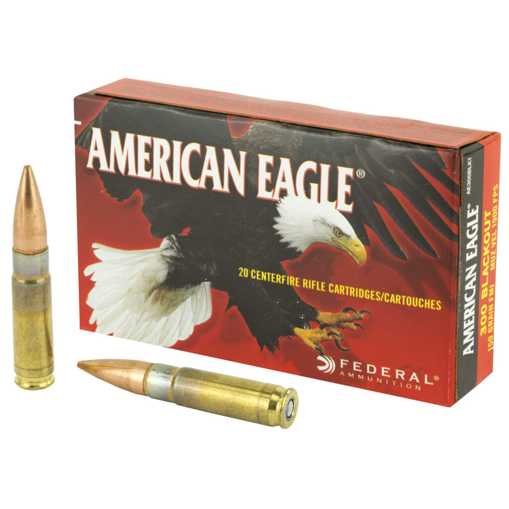 Federal 300 Blackout Ammo 150 grain FMJ Case of 500 Rounds AE300BLK1 – Free Shipping