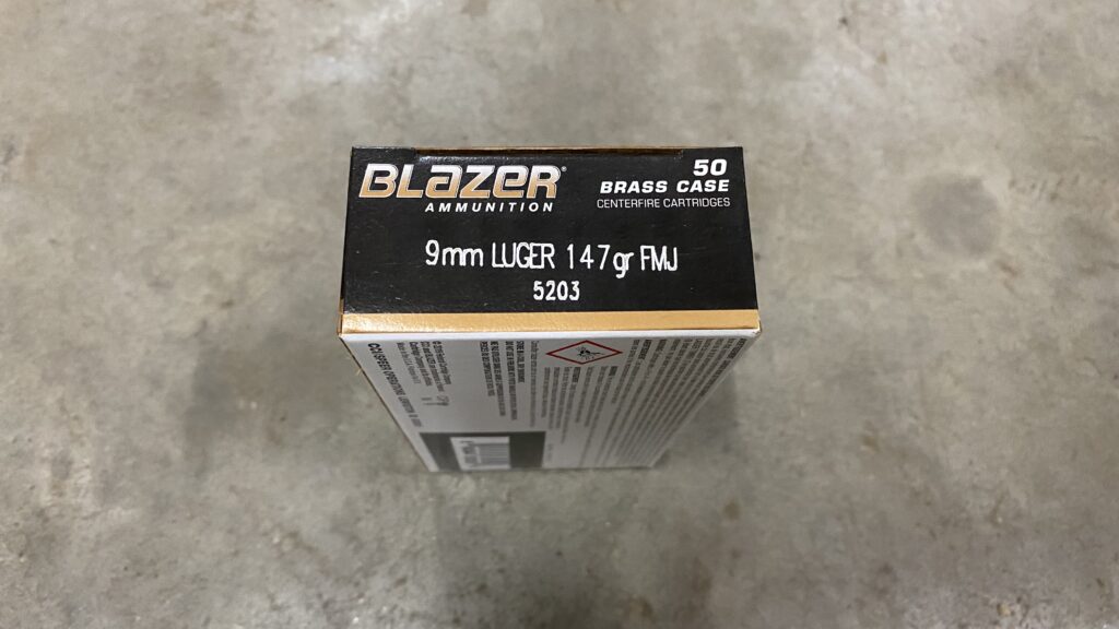 CCI Blazer 9mm Luger Ammo 147 grain FMJ Case of 1000 Rounds 5203
