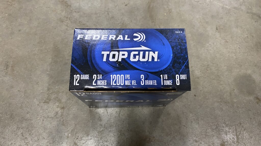 Federal Top Gun 12 GA 2-3/4″ 1-1/8 oz 8 shot 1200 fps Box of 25