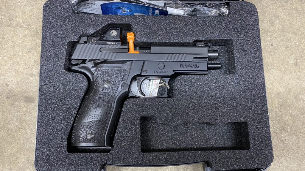 Sig Sauer P226 RX 9mm 4.4″ 15 rd Elite Black SAO Night Sights Romeo 1 E26R-9-BSE-SAO-RX