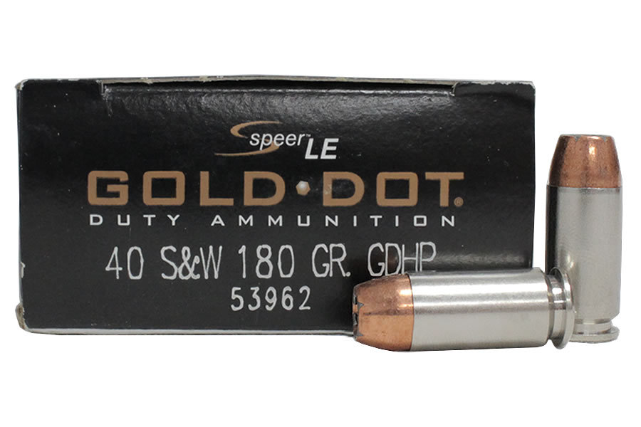 Speer Gold Dot Hollow Point 40 S&W 180 gr GDHP Box of 50