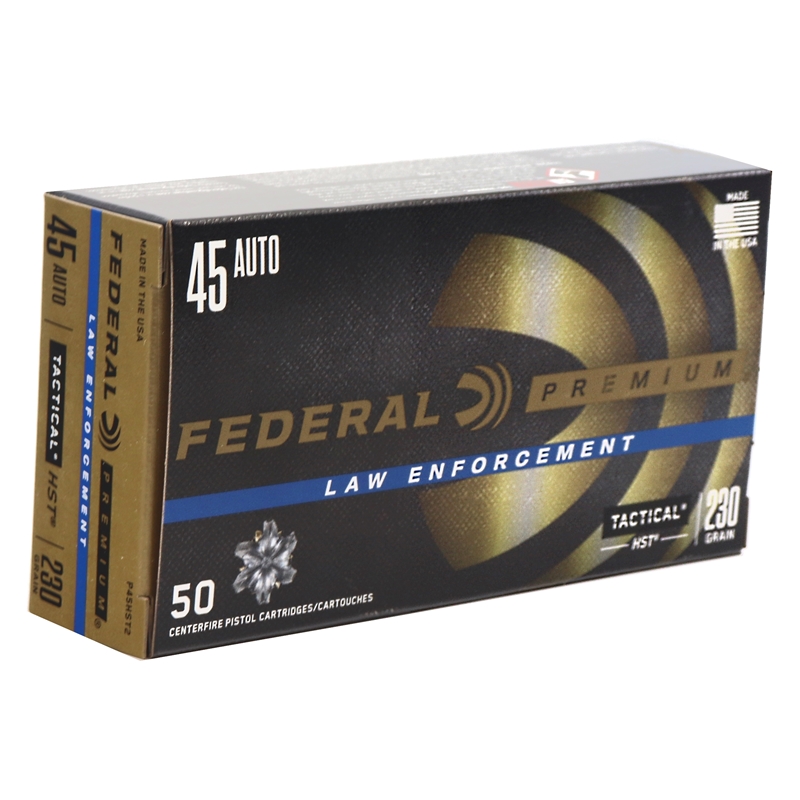 Federal Premium HST 45 Auto / ACP Ammo 230 grain JHP Case of 1000 Rounds P45HST2