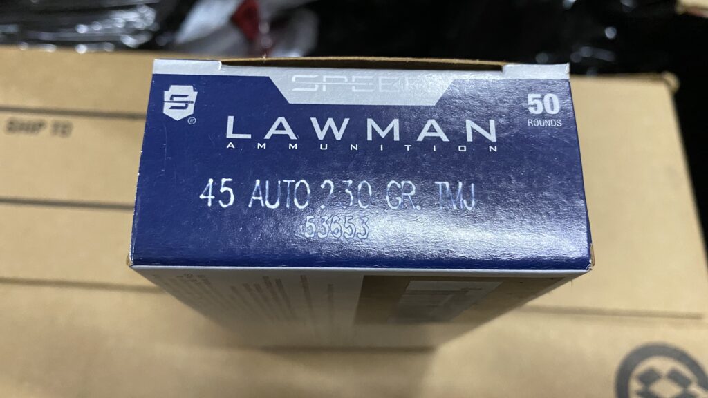Speer Lawman 45 Auto 230 grain TMJ Case of 1000 Rounds Bulk Ammo 53653