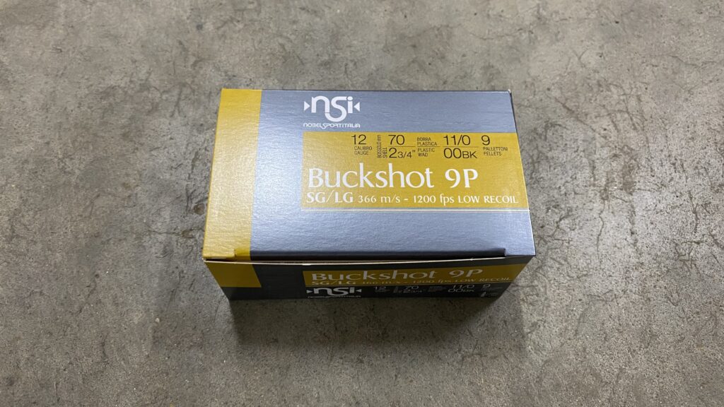 Nobel Sport Italia 12 GA 2-3/4 00 Buck 9 Pellet 30 Shells (3-10 rd boxes) Buckshot