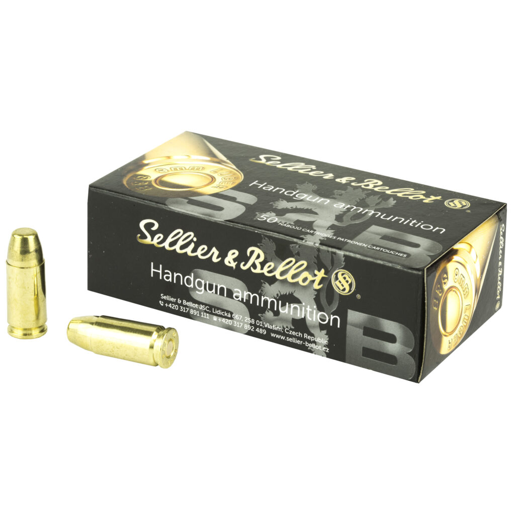 Sellier & Bellot 9mm Luger Ammo 150 grain FMJ Case of 1000 Rounds SB9SUBB