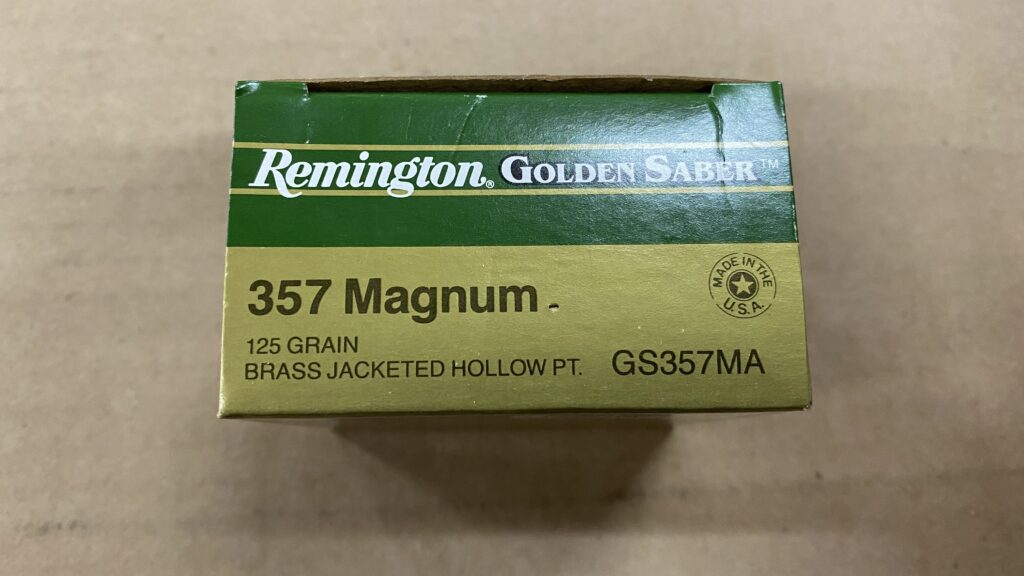Remington Golden Saber 357 Magnum 125 grain BJHP Box of 25 Rounds GS357MA