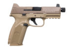 FN 509 Tactical FDE 9mm Pistol – Threaded Barrel, Optics Ready - View 3